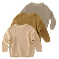 Conjuntos de ropa para niños niños bebé niña niño suéter blusa pullover sudaderas cálidas trewneck manga larga tops otoño invierno ropa ropa
