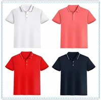 2021 Yaz Kısa Kollu Erkekler Polo T-Shirt T Gömlek Moda Gömlek Formalar Rahat Ince Düz Renk Iş Erkek Giyim ABCD30