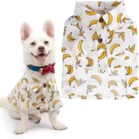 Hawaiian shirt French bulldog dog pet clothes cotton fashion suit dog cat puppy small medium vacation seaside
