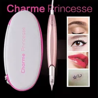 Dermografo Pink Charme Princess Tattoo Machine Semi Stały Makijaż Mikroblading Digital Długopis na eyeliner wargi brwi 220222