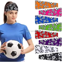 Copa del Mundo Deportes de Fútbol Banda para el cabello Unisex Impreso Yoga Diadema Correr Fitness Absorb Sudle Hairband Hairwear Taza de Fútbol Taza de cabeza
