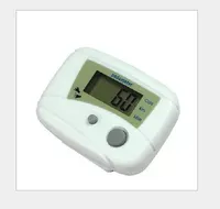 2021 Pedómetro Popular Pedómetro Hot LCD Paso Calorie Pedómetros de Distancia Black + Blanco Color