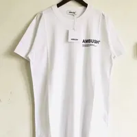 2022S T-shirt da uomo Donna di alta qualità TEE stampata Top Vintage Grey Ambush