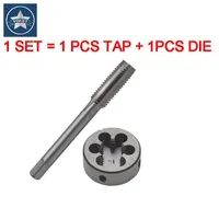 Hand Tools 1 SET HSS Metric Right Screw Tap And Die M30 M32 M33 M34 X0.5 X0.75 X1 X2X3 Round Dies Fine Thread Straight Flute Taps