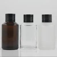 Frascos de armazenamento frascos Âmbar / Limpar / Limpar vidro fosco 125ml Recipiente vazio, garrafa de toner facial