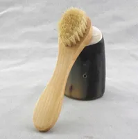 Brosse de lavage de mode pour exfoliation faciale à poils naturels nettoyage en bois manche en bois
