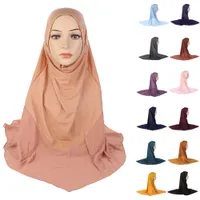 Ein stück ramadan muslim hijab schal amira frauen islam volle abdeckung kopf wrap niqab headwear turban araber gebet headscarf kappe hüte