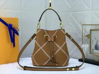 M45716 Classic drawstring bucket bag luxury designer Genuine leather Never Fashion tote Clutch purse shoulder bags Women Handbag crossbody M45497 Backpack WF