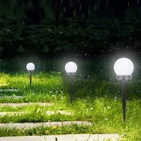 LED Güneş Lambaları Powered Bahçe Işık Su Geçirmez Ampul Açık Kamp Çimenleri Işıkları Gece Aydınlatma Solarda Peyzaj Lamba Yard Patio Gardens Geçit