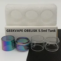 Geekvape Obelisk 5.5 ml torba zbiornika przezroczystą tęczę Rainbow Normal żarówka szklana rurka standardowa klasyczna fatboy zamienna rurki 3PC/pudełko pakiet detaliczny