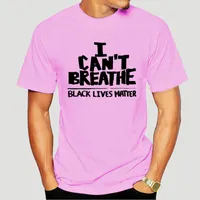 T-shirt da uomo 2021 ARRIVI ARRIVI BIANCO T SHIRT UOMO TOPS Non riesco a respirare neri Lives Matter Abbigliamento Plus Size XS-XXXXL 0116A