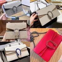20 moda deri yılan mini zincir çantası kadınlar dionysus tasarımcı çapraz gövde vintage el çantası kapak kapağı küçük çanta cüzdanı PM GM 2021