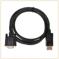 Porta de exibição 1.8M para cabos do conversor VGA adaptador DP masculino adaptadores cabo de cabo 1080p DisplayPort Connector para MacBook HDTVA59A19