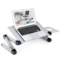 ABD Hisse Senedi Ayarlanabilir Yükseklik Laptop Masası Yatak için Standı Taşınabilir Tur Katlanabilir Masa İş İstasyonu Dizüstü Riserergonomik Bilgisayar Tepsisi Okuma Tutucu Ayakta A51