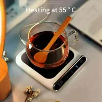 Tasse Wärmer Thermostat Coaster Cup Kaffee Tee Milch Getränk Heizung Untererhalt Home Büro Becher Konstante Temperatur Heizkissen Y1213