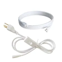 Mudar o fio do cabo de alimentação para o cabo de alimentação do conector do fio do fio T5 / T8 2pin, cabo de extensão para a lâmpada fluorescente conduzida integrada dos US-plug