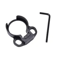Outdoor Tactical QD Quick Detach Black Sling Swivel Adapter Mount for Hunting .223 5.56 Carbines AR15 M4 Rifle