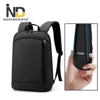 Ultra-thin shoulder laptop backpack 14-inch laptop bag unisex business office backpack thin backpack 220121
