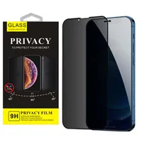 Premium Privacy 9D Protector ekranu szkła hartowanego dla iPhone 13 12 Mini 11 Pro Max XR XS 7 8 Plus Anti-Spy Full Cover