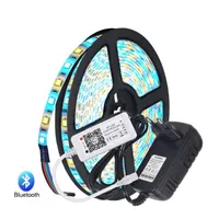 STREK SMD RGB RGBW Bluetooth Controller 5M 300LED Luz flexible con tiras de alimentación 3A LED