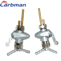 Carbman 2pcs Fuel Valves Petcock Switched For R51/3 R67 R67/2 R67/3 R68 R69 R50 R50/2 R50S R60 R60/2 R69S 2 Outflow Motorcycle System