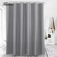 Shower Curtains FSISLOVER Waterproof Curtain With 12 Hooks Bathing Sheer For Home Decoration Bathroom Accessaries 180X180cm 180X200cm