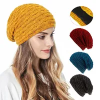 Beanie / Crânio Caps de inverno para mulheres homens lã alinhada Bombardeiro quente e fio de lã chapéu de malha boneca senhoras culares fisioeiros acessórios