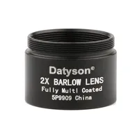 망원경 쌍안경 Datyson 2X Barlow 렌즈 1 그룹 M28x0.6 피치 접안 렌즈 안구 전체 멀티 코팅 짧은