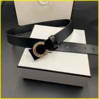 2021 Cinturones de diseño de moda Cinturón de cuero genuino de lujo Cinturón de cuero de vaca puro para hombre LetTE C Hebilla Cintura Girdle para mujer 3 cm 21072206R
