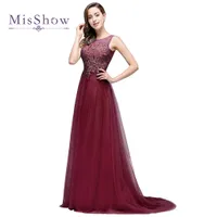 Vestido de festa Backless Long Evening Dresses Appliques Lace Tulle Dress Formal Gowns Prom Party Dress CPS383