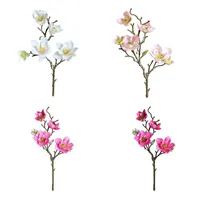Magnólia artificial flores para festa de casamento jardim casa mesa decoração eco-amigável simulação requintada flor flores decorativas