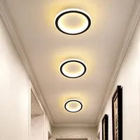Tavan Işıkları Basit Modern Nordic LED Yuvarlak Kare 20 cm AC100-240 V, Restoran Yatak Odası Için Uydurma Odası Oturma Mağazası Koridor Lambaları C10200