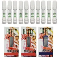 HI FLY Vape Cartridges Pod 0.8ml HIFLY Atomizers 510 Thread Tank Thick Oil Full Ceramic Empty Carts With Retail Packaging Sticker a32