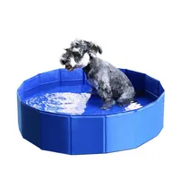Stati Uniti Fotografia Stock Estate Pet Dog Piscina Casa Decor Imbarcazione per animali domestici per cucciolo Lavaggio PVC portatile PVC Outdoor Durevole Banche da bagno A54