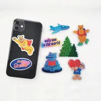 Laser cartoon stickers protectors Korea ins cute retro stickers mobile phone tablet suitcase colorful bear sticker BY DHL
