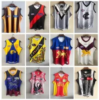 2021 chemise AFL Costa Oeste Eagles Geelong Gatos Cats Rugby Jerseys Essendon Bombardeiros Melbourne Blues Adelaide Crows St Kilda Saints GWS