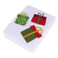 Towel Christmas Embroidered Face Exquisite Facial Cleaning Creative Gift For Home (Bow-knot Pattern)