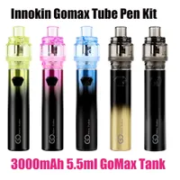 Authentic Innokin Gomax Tube Vape Pen E Cigarro Starter Kit 3000mAh com 5,5ml Tanque Subohm Plex3D Matrix Bobina 100% Original