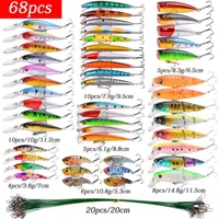 Almighty Mixed Fishing Lure Kits Wobbler Crankbait Switebait Minnow Cebo Duro Spinders Carpa Bait Set Fishing Tackle 220121