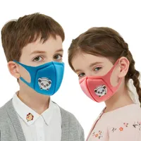 Child Face Mask with Valve Anti Dust PM2.5 Breathing Protective Face Mouth Respirator Washable Reusable Sponge Masks174D