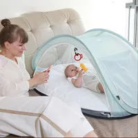 Baby Cribs Crib Portable Folding Travel Bed Born Nest Sharing Infant Breathing Cotton Cradle With Mosquito Net