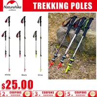 Trekking Poles NatureHike 야외 Crutch 초경량 Nordic Walking Sticks Hiking Stick Alpenstock NH17D006-D