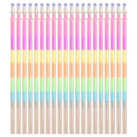 Gel Pens 20Pcs 0.5mm Pen Refills Multicolor Rainbow Highlighters Drawing Painting Marker Office School Supplies