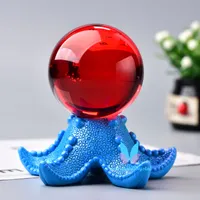 Multi-gekleurde zeester Crystal Ball Stand Base Room Decoratie Houder