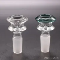 Mobius Glasschale Slide Blume mit Meshes-Bildschirm für Wasserleitungen Wasserhaare und Bongs Rauchen Gelenk 18,8mm 14.4mm