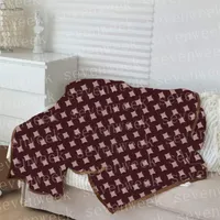 Winter Warm Blankets Shawl Full Letter Print Women Scarf High Quality Sofa Bed Nap Blanket Home Carpet