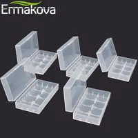 Boîtes de rangement Bacs Ermakova 5 pcs / lot Boîte de batterie Boîte de récipient en plastique dur Organisateur 18650 16340 CR123A Batterie (Effacer)