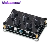 Nolos-Mini 4-Kanal-Stereo-Linie Mischer für Live Studio-Aufnahme Tragbare passive analoge Audio-Ton-Mischkonsole Niedriger Rauschen 211011