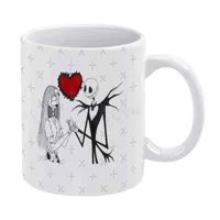 Nightmare before Christmas , Gift for A Friend , Gift For Brother White Mug Custom Printed Funny Tea Cup Gift Personalised Coffe G1126