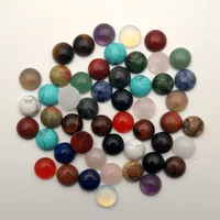 Pedra natural grânulos redondo cabochão para jóias fazendo 6 8 10 12 mm moda boa qualidade Acessórios de anel de charme sem buraco